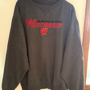Black Wisconsin Badgers Sweatshirt